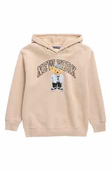 Kids' New York Bear Graphic Hoodie