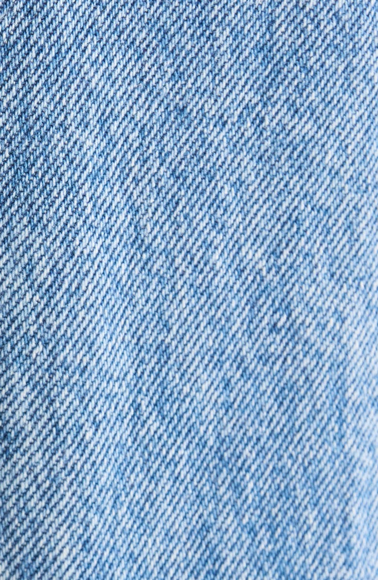 Good American The Khloé High Waist Ripped Denim Straight Leg Jeans, Alternate, color, Indigo1092