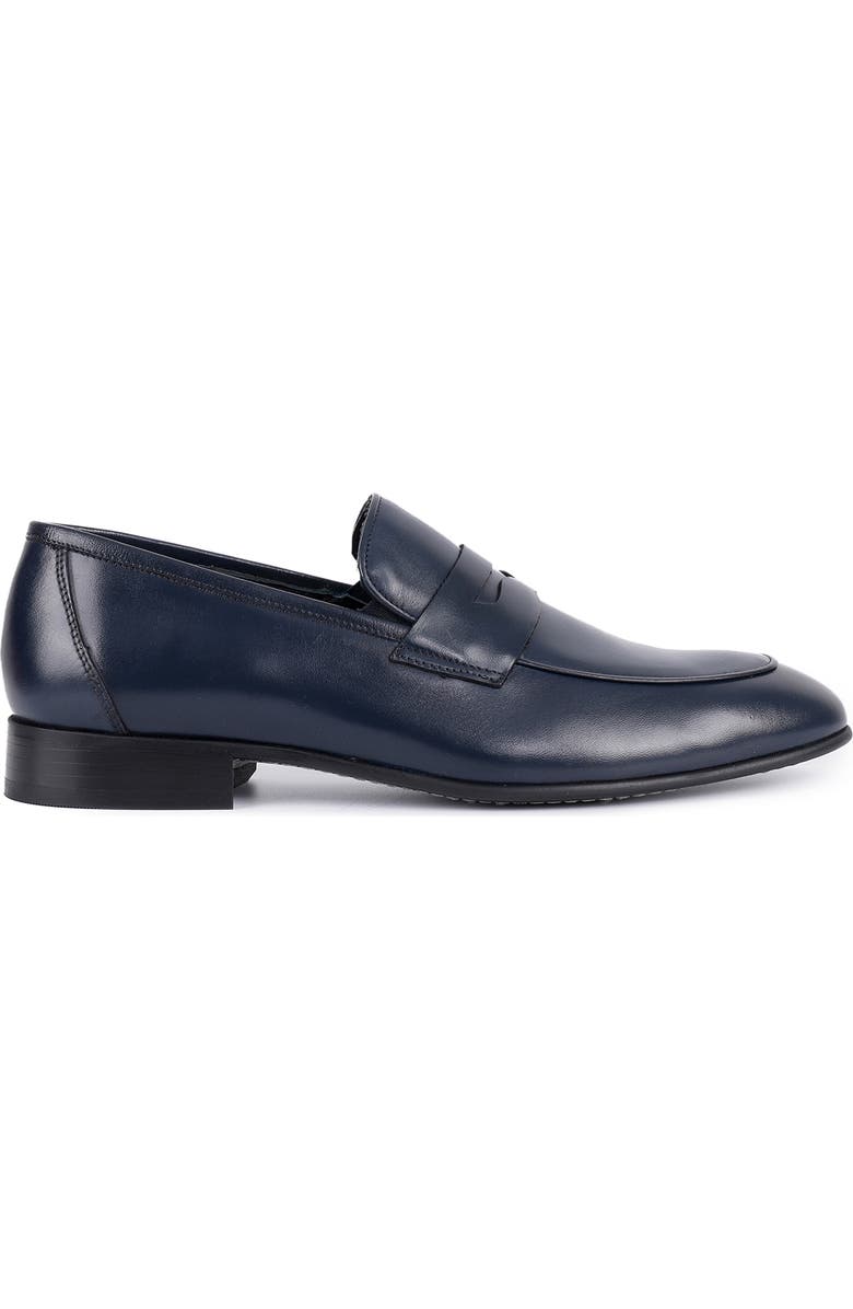 VELLAPAIS Decalle Penny Loafer, Alternate, color, Navy Blue