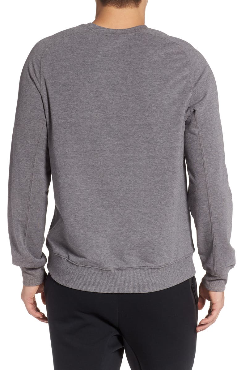 Zella Crewneck Fleece Sweatshirt, Alternate, color,