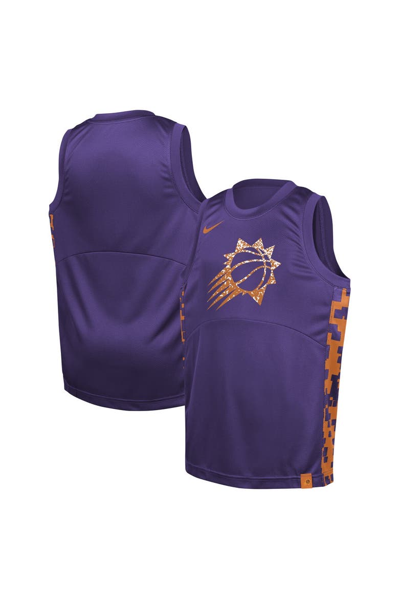 Youth Nike  Purple Phoenix Suns Courtside Starting Five Team Jersey, Alternate, color, Purple