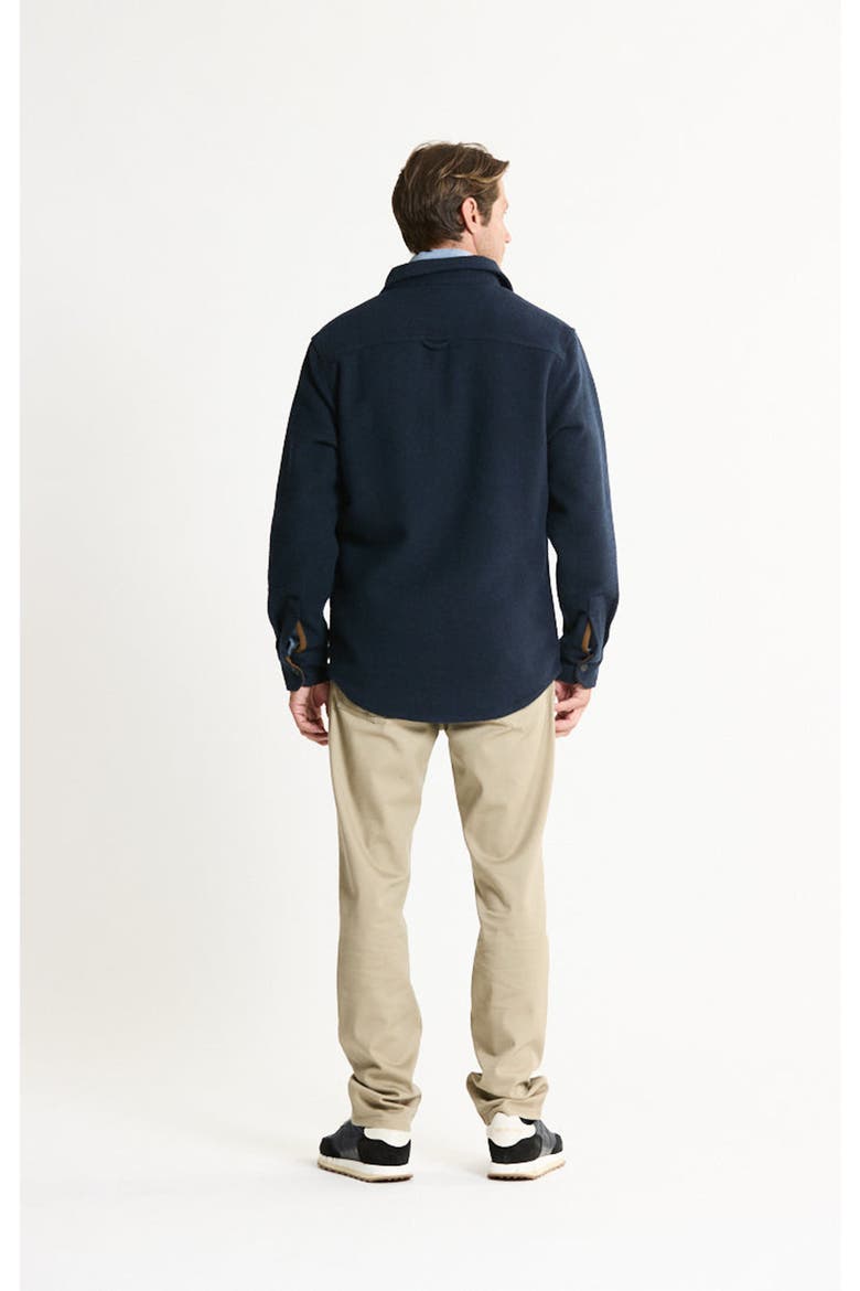 Wool Blend Overshirt, Alternate, color, NAVY