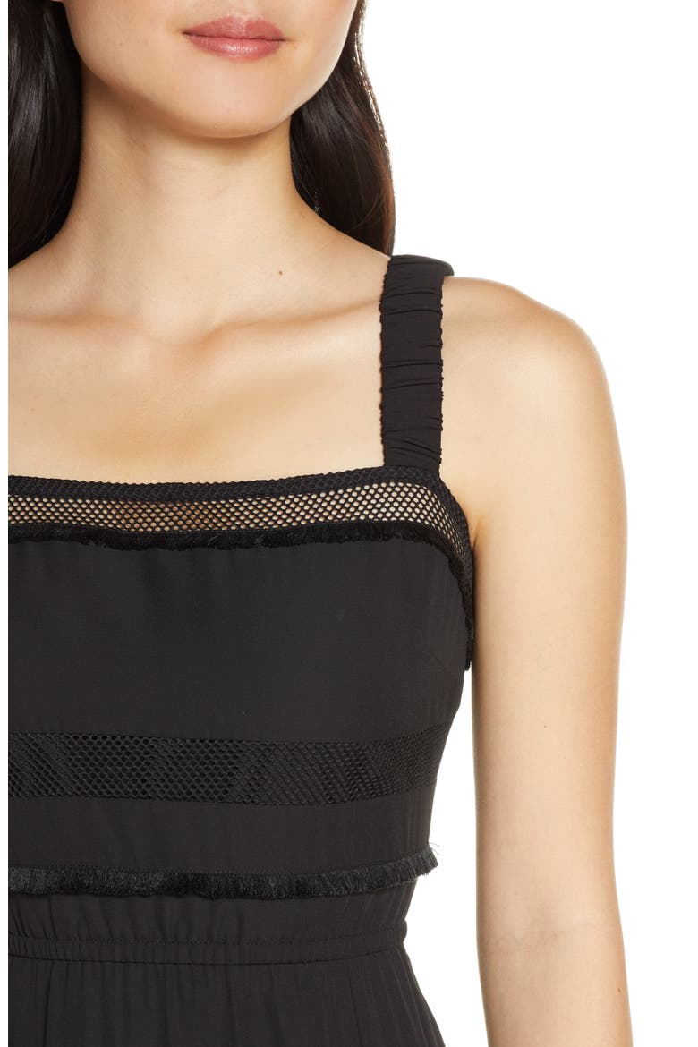 Mimosa Please Midi Dress, Alternate, color, BLACK