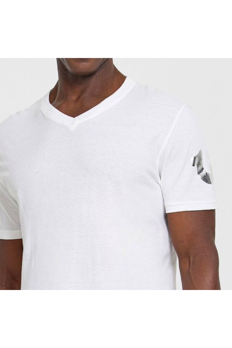 Mens Undershirts 4 Pack Lightweight Mens Undershirt, 100% Cotton Black, Alternate, color, White/White/White/White