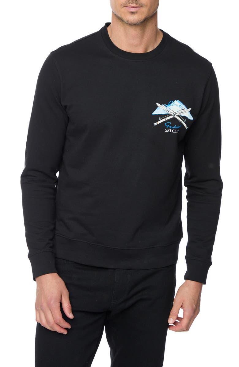Robert Graham Hit the Slopes Long Sleeve Cotton Graphic T-Shirt, Main, color, 