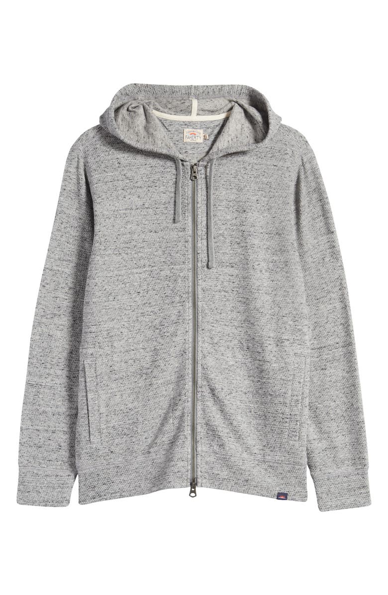 Faherty Surf Organic Cotton Blend Zip-Up Hoodie, Alternate, color,