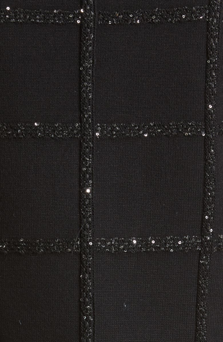 Misook Sequin Grid Sweater, Alternate, color, 