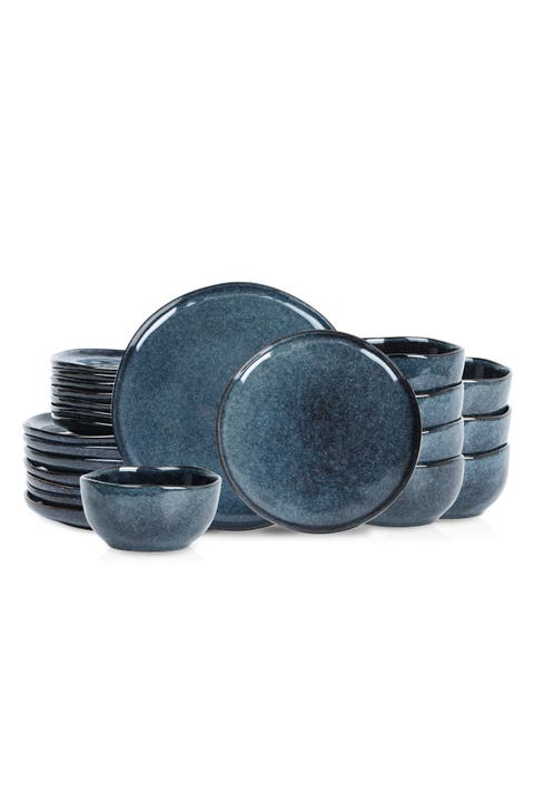 Mirella Stoneware 24-piece Dinnerware Set