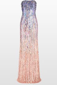 Jenny Packham Honesty Sequin-Embellished Maxi Dress