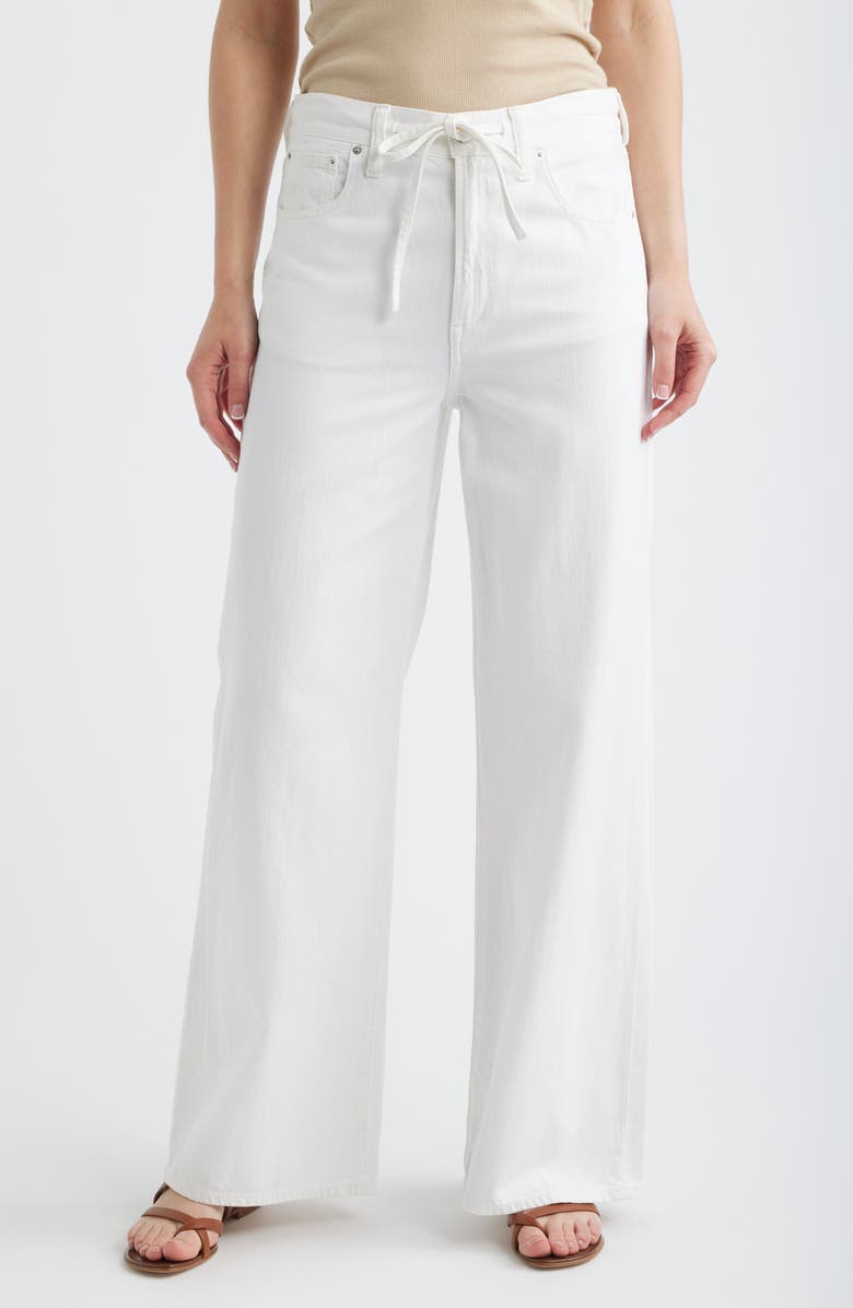 Madewell The Ultimate Wide Leg Jeans in Tile White, Main, color, Tile White
