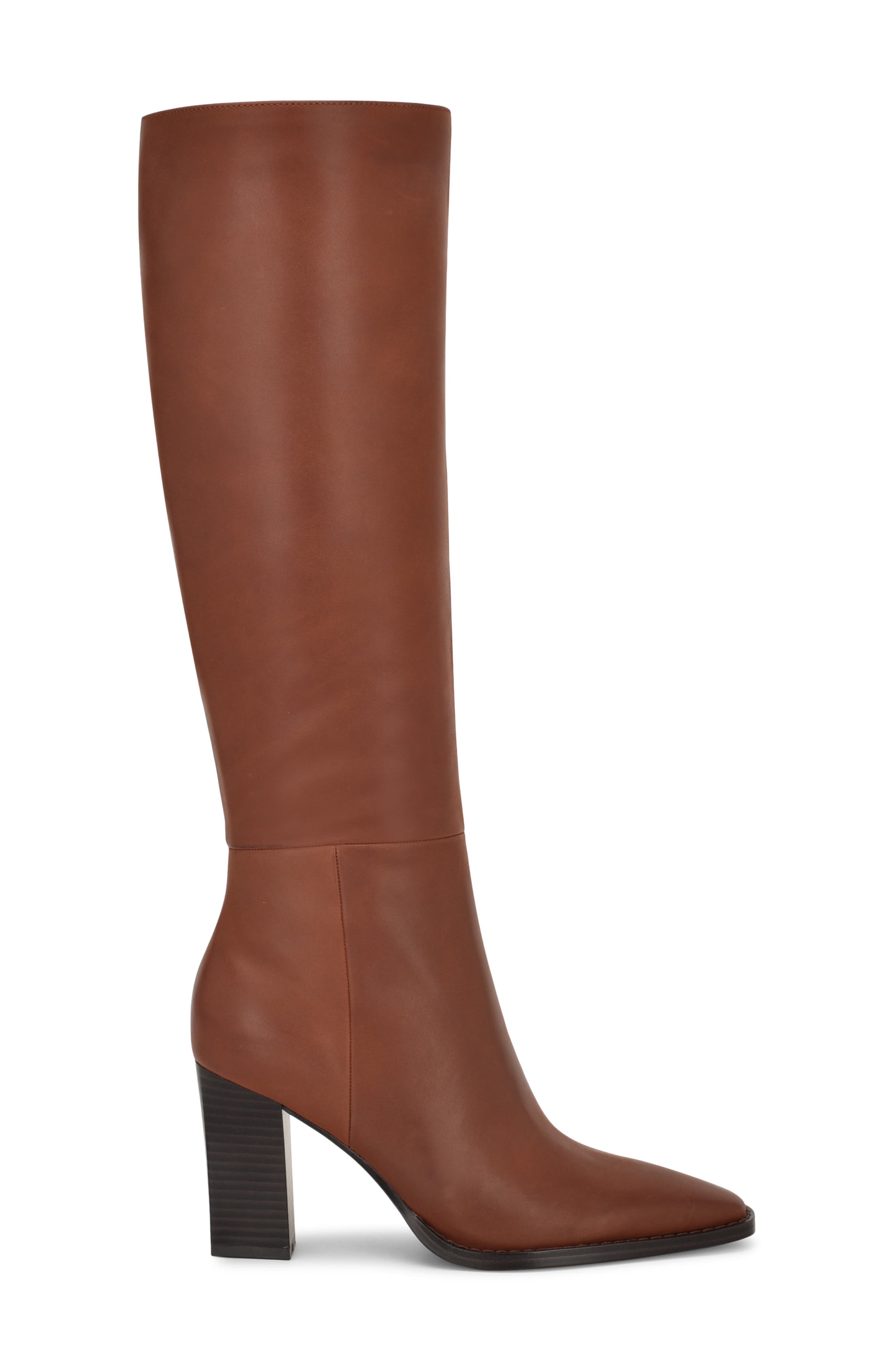 Nine West Zazz Knee High Boot, Alternate, color, Cognac