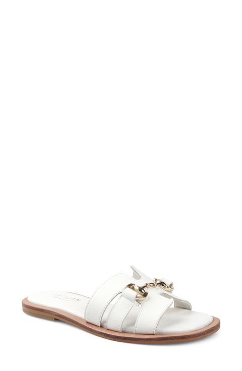 Bellevue Leather Slide Sandal
