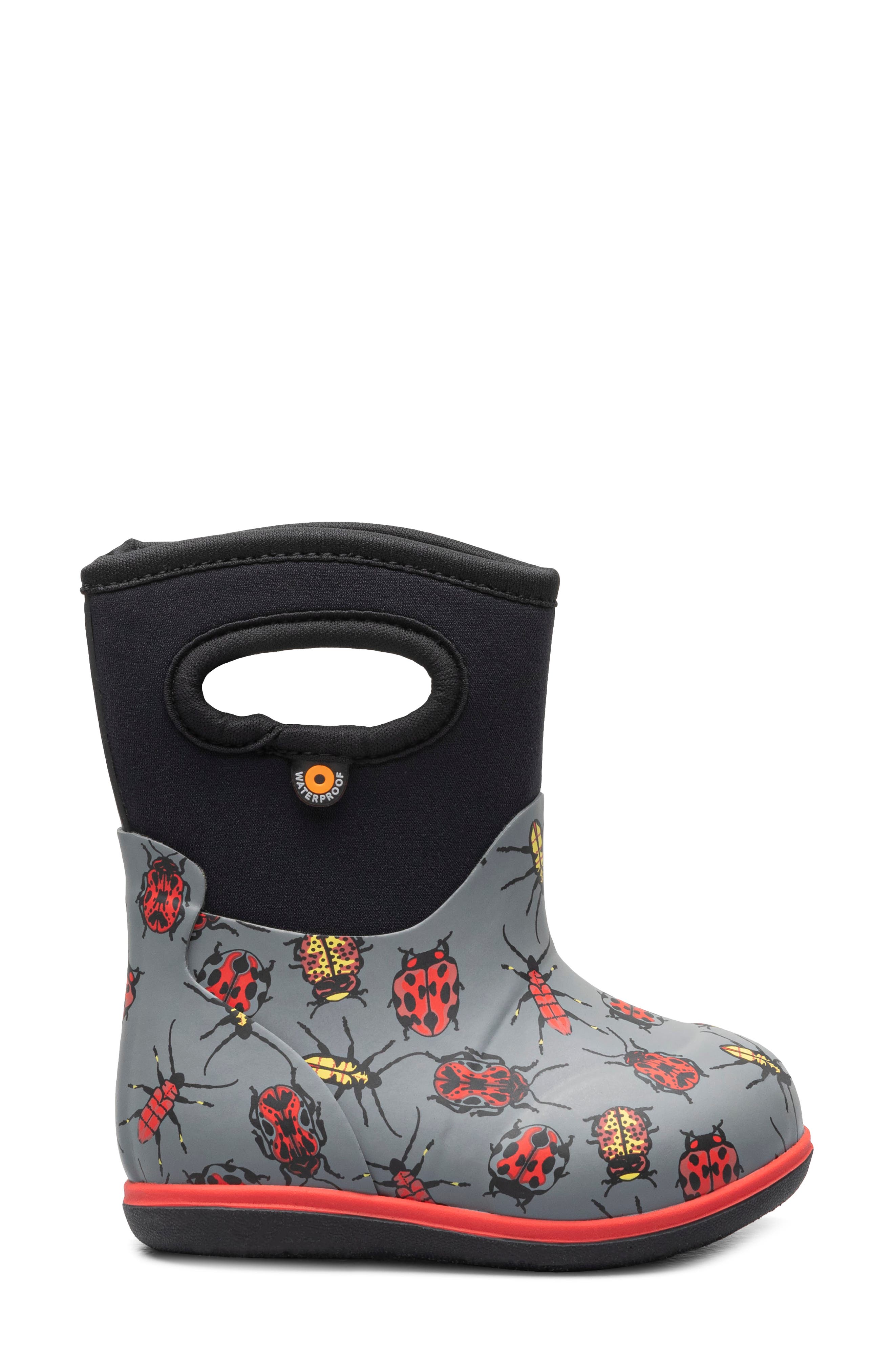 Bogs Kids' Classic Ladybug Waterproof Boot, Alternate, color, 