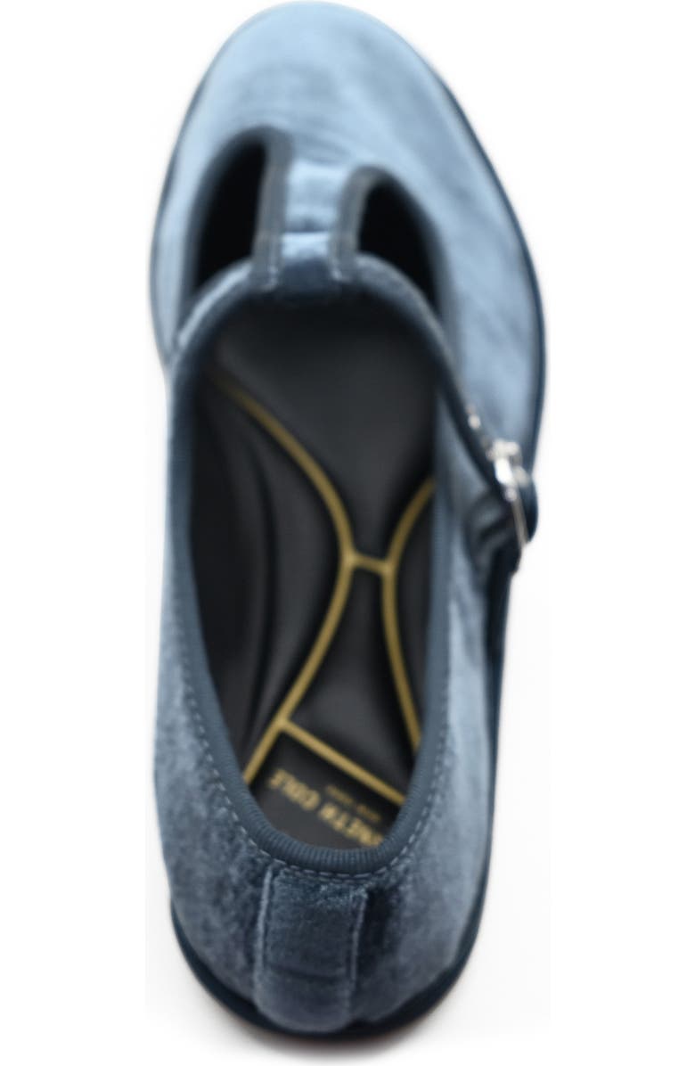 Kenneth Cole Verona T-Strap Flat, Alternate, color, Blue Velvet