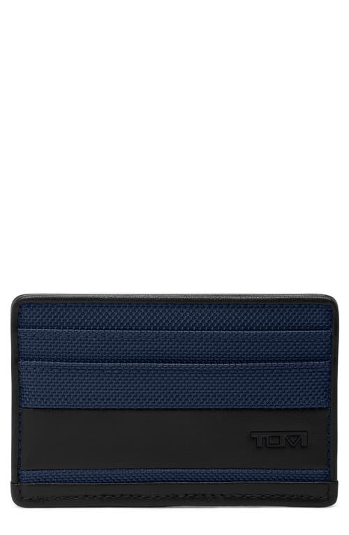 Tumi Alpha Slim Nylon Card Case In Navy