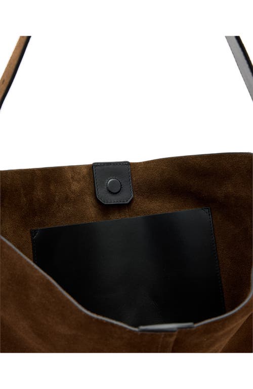 Allsaints Medium Asha Suede Hobo Bag