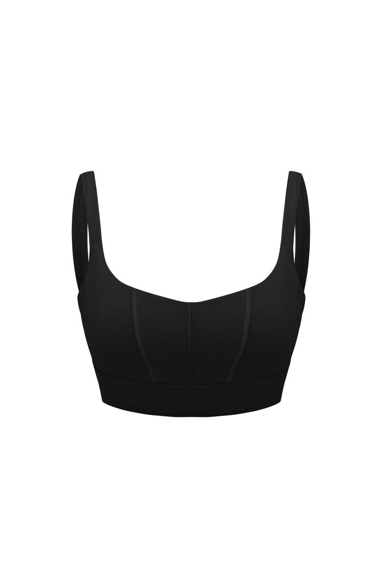 PCFG Bra With Stitch Detail, Alternate, color, Black