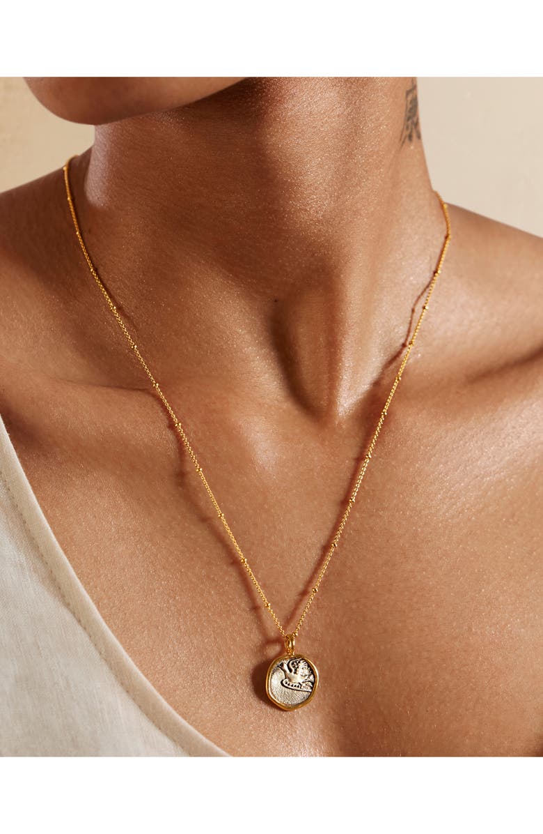 Monica Vinader Peaceful Dove Pendant Charm, Alternate, color,