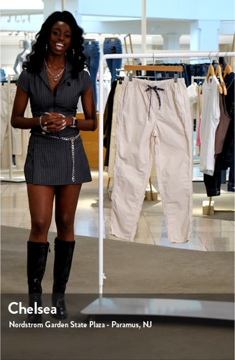 Relaxed Cotton Poplin Drawstring Pants, sales video thumbnail