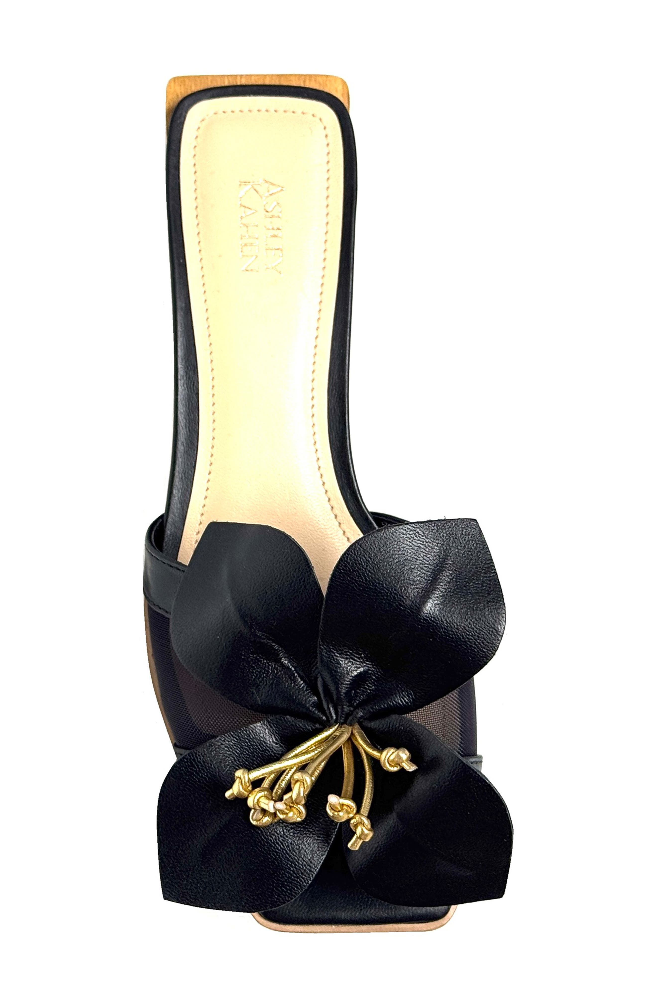 Blossom Slide Sandal, Alternate, color, BLACK