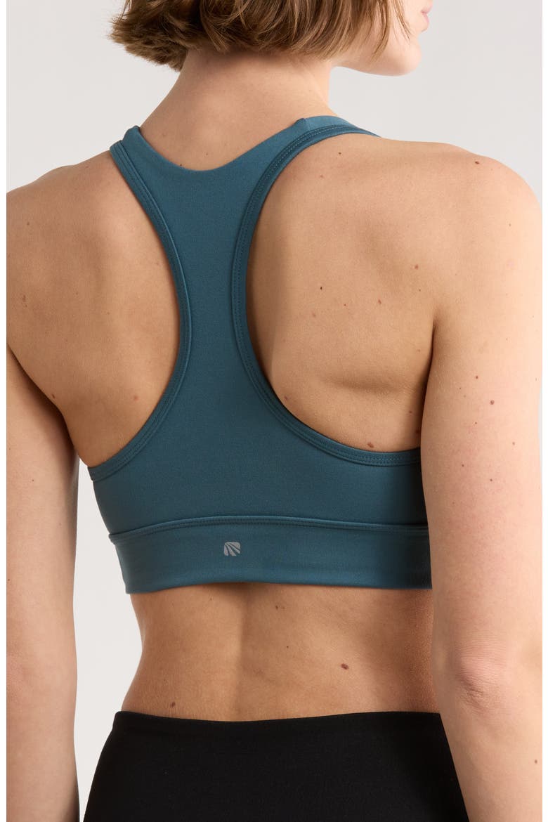 Rubina Racerback Sports Bra, Alternate, color, TIDAL
