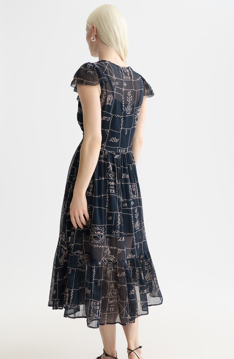 Scotch & Soda Cross Stich Embroidery Dress, Alternate, color,