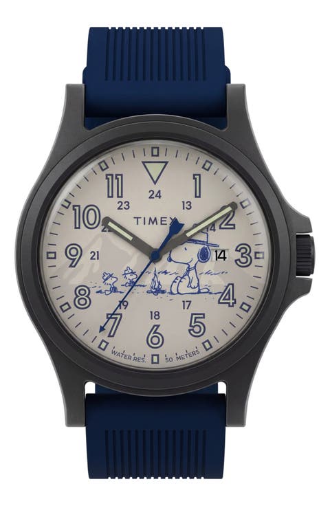 Peanuts Expedition Acadia Silicone Strap Watch