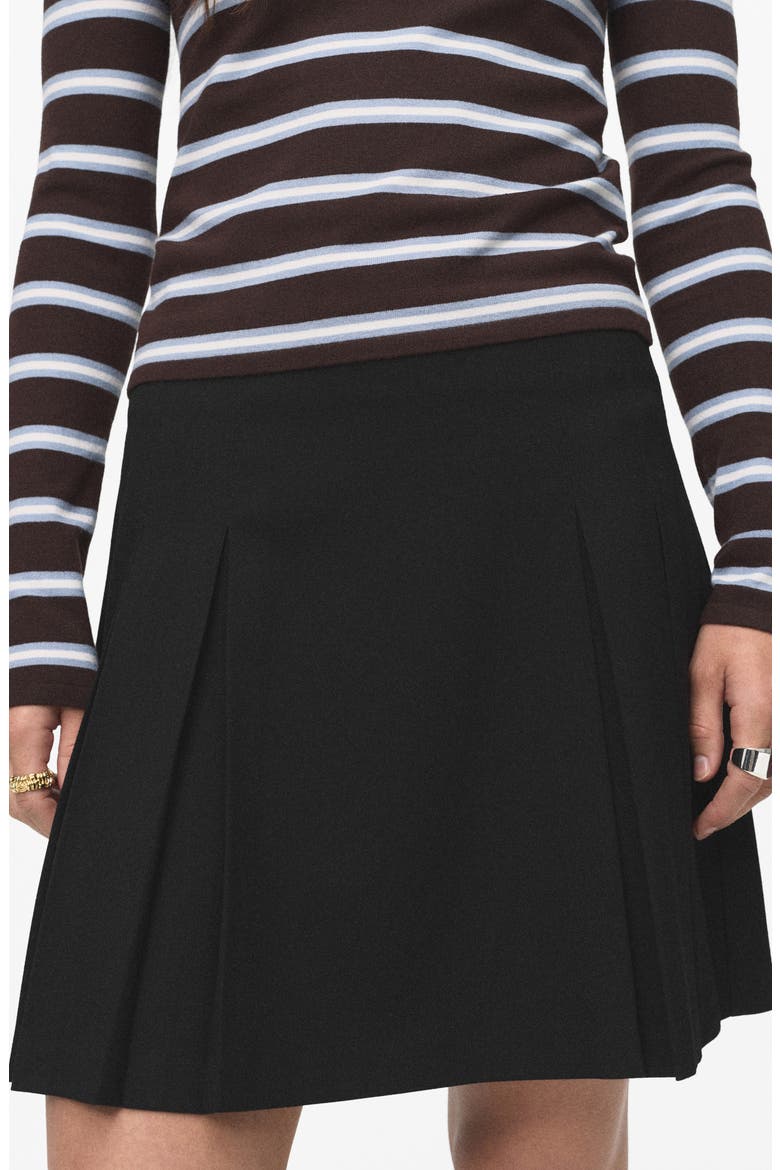 Pleated Miniskirt, Alternate, color, GREY