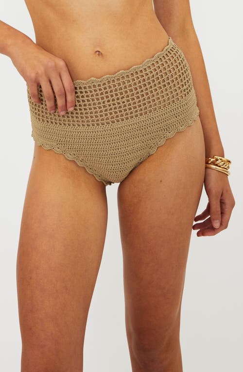 Beach Riot Wyatt Bikini Bottoms In Tan