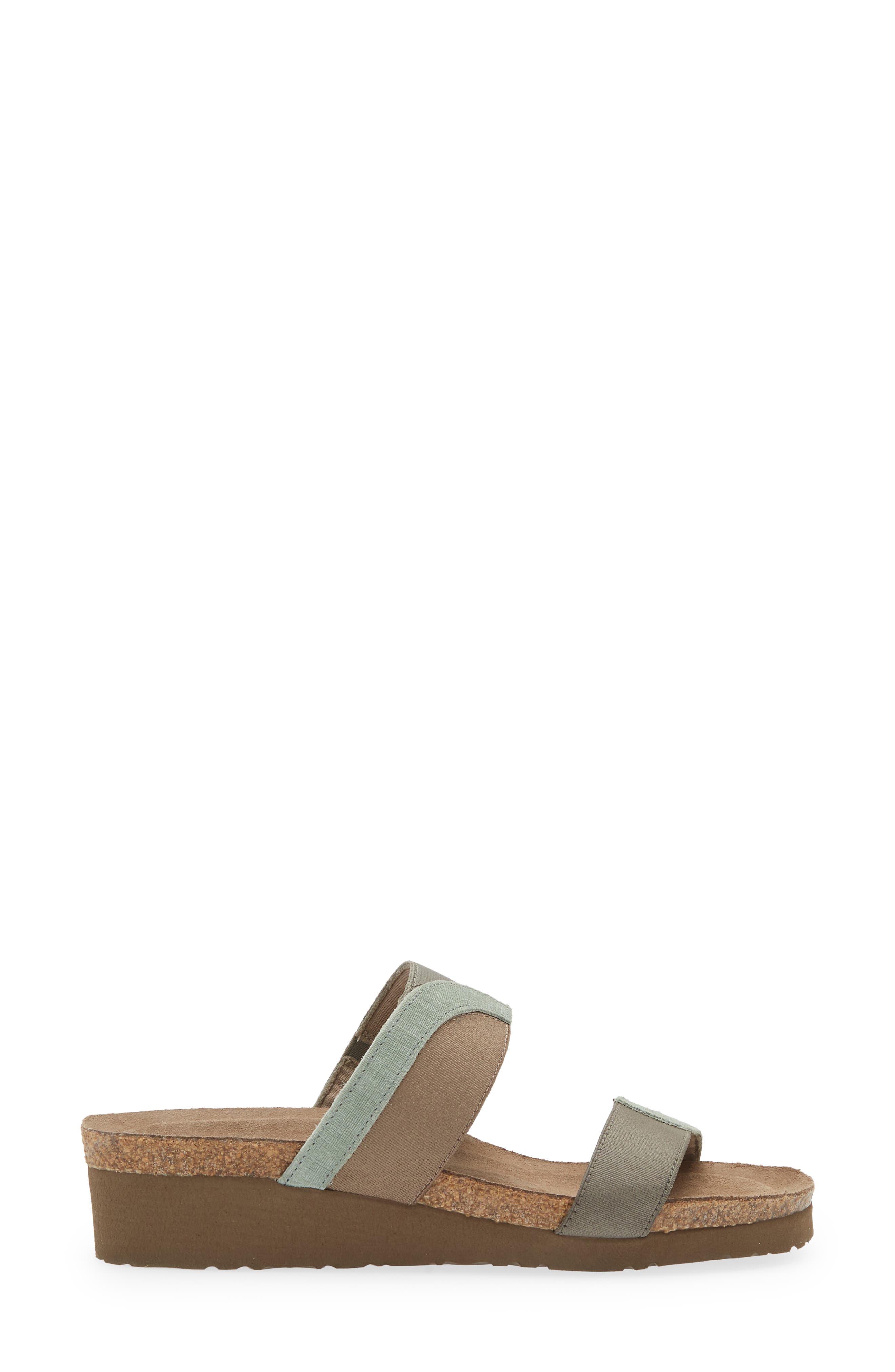 Frankie Slide Sandal, Alternate, color, TEAL/ GRAY/KHAKI PATINA