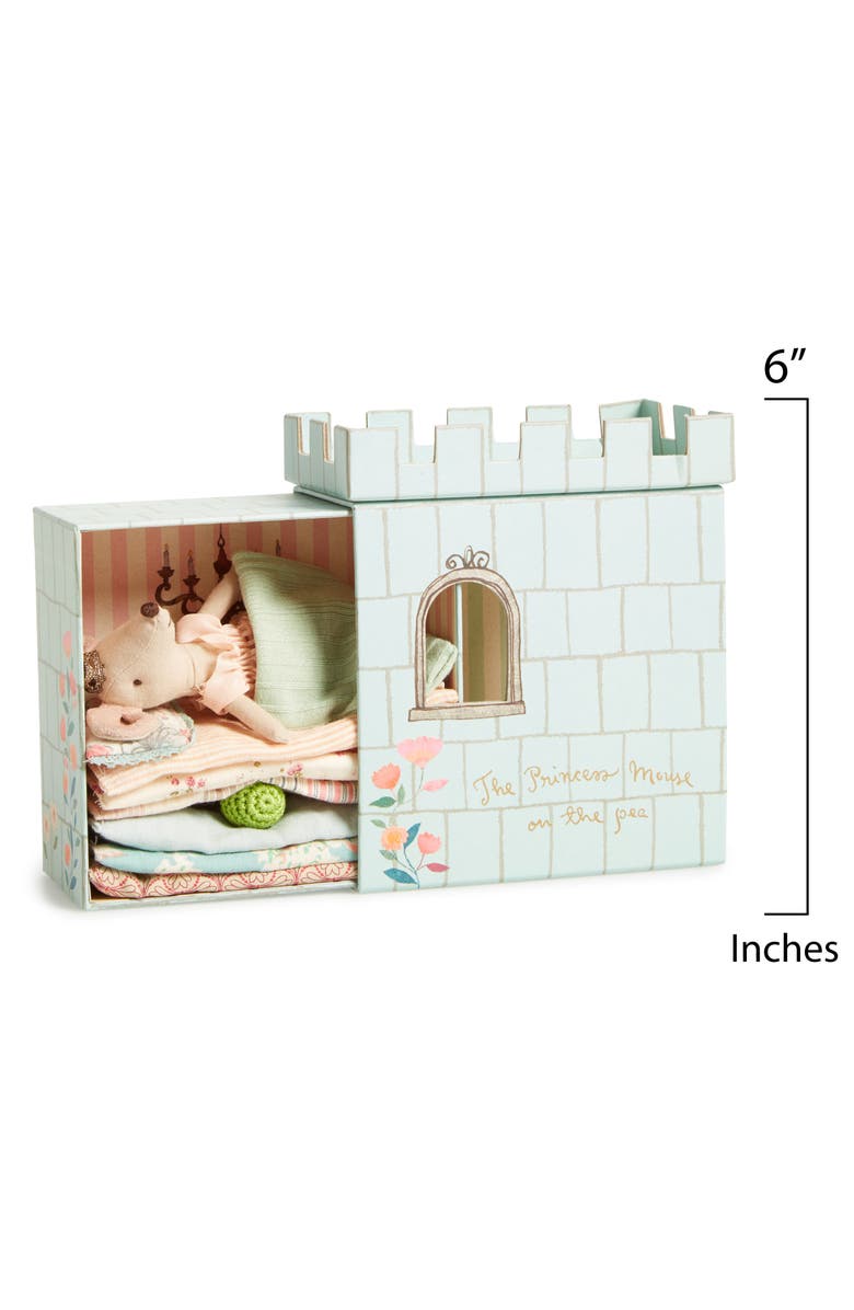 Maileg Princess & The Pea Stuffed Mouse Playset, Alternate, color, 