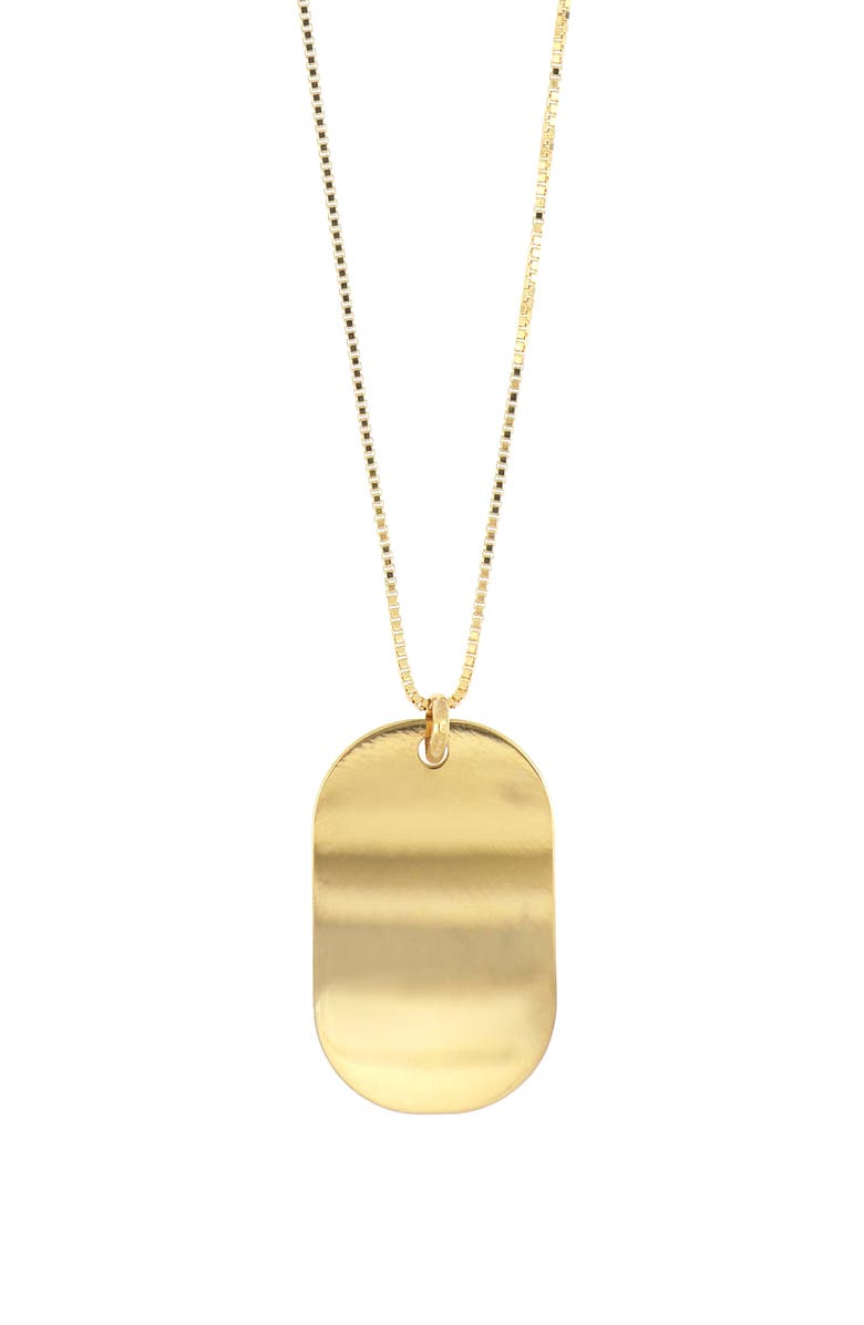 Bony Levy Men's 14K Gold Dog Tag Pendant Necklace, Main, color, 