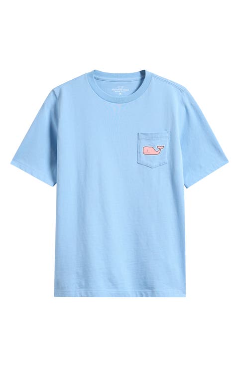 Kids' Sticker Whales Pocket Graphic T-Shirt