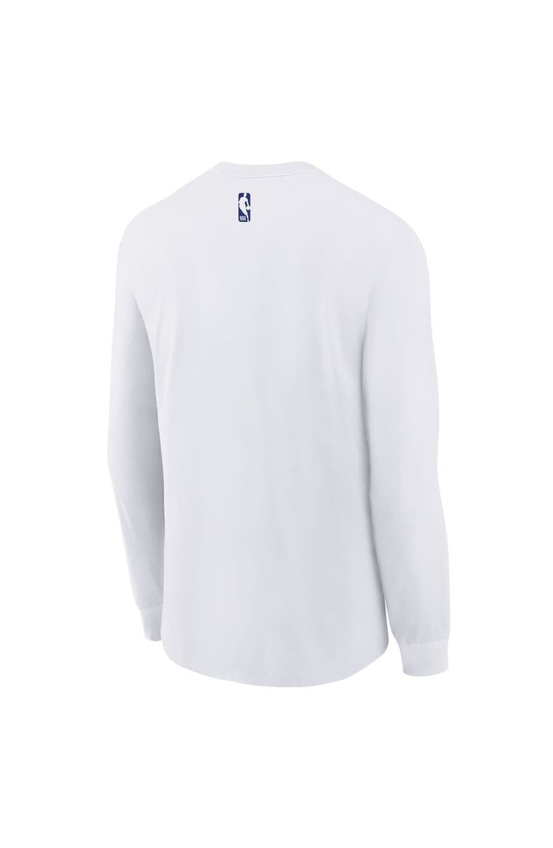 Nike Youth Nike  White Philadelphia 76ers 2024/25 City Edition Wordmark Performance Long Sleeve T-Shirt, Alternate, color, 