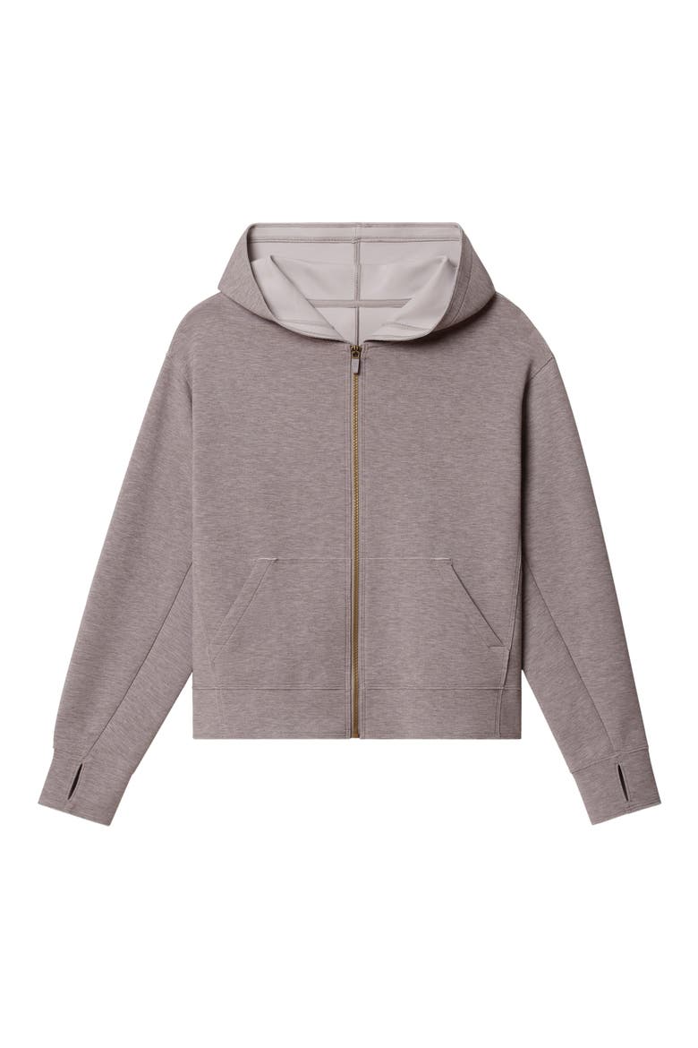 DreamGlow Full Zip Hoodie, Alternate, color, TAUPE MIST