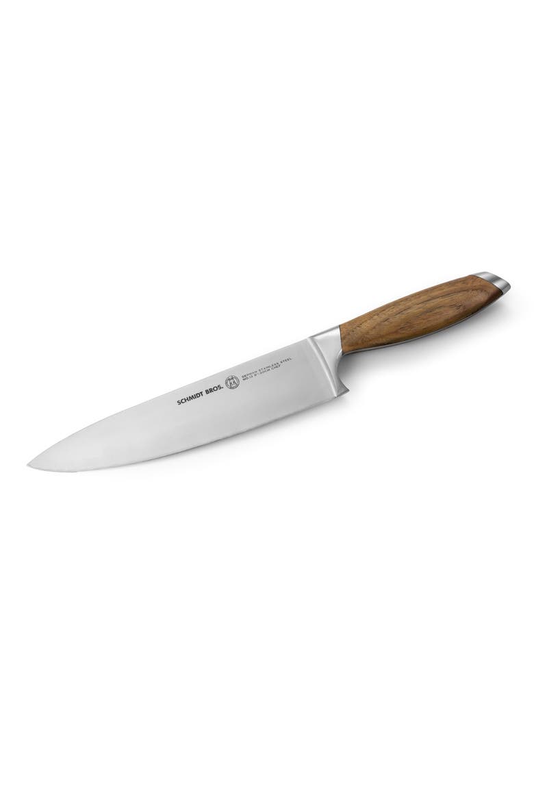 Bonded Teak 7-Piece Knife Block Set, Alternate, color, Brown