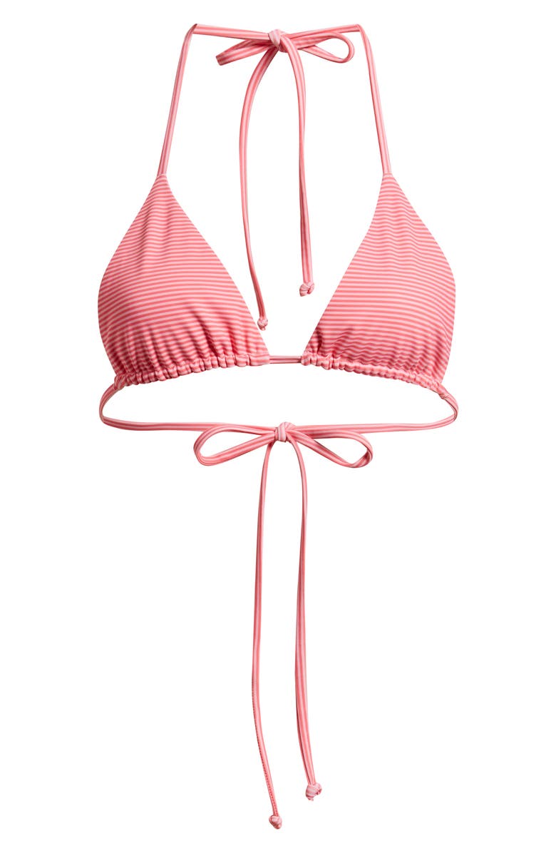 Bella Venice Belle Stripe Bikini Top, Alternate, color, Pink Stripe