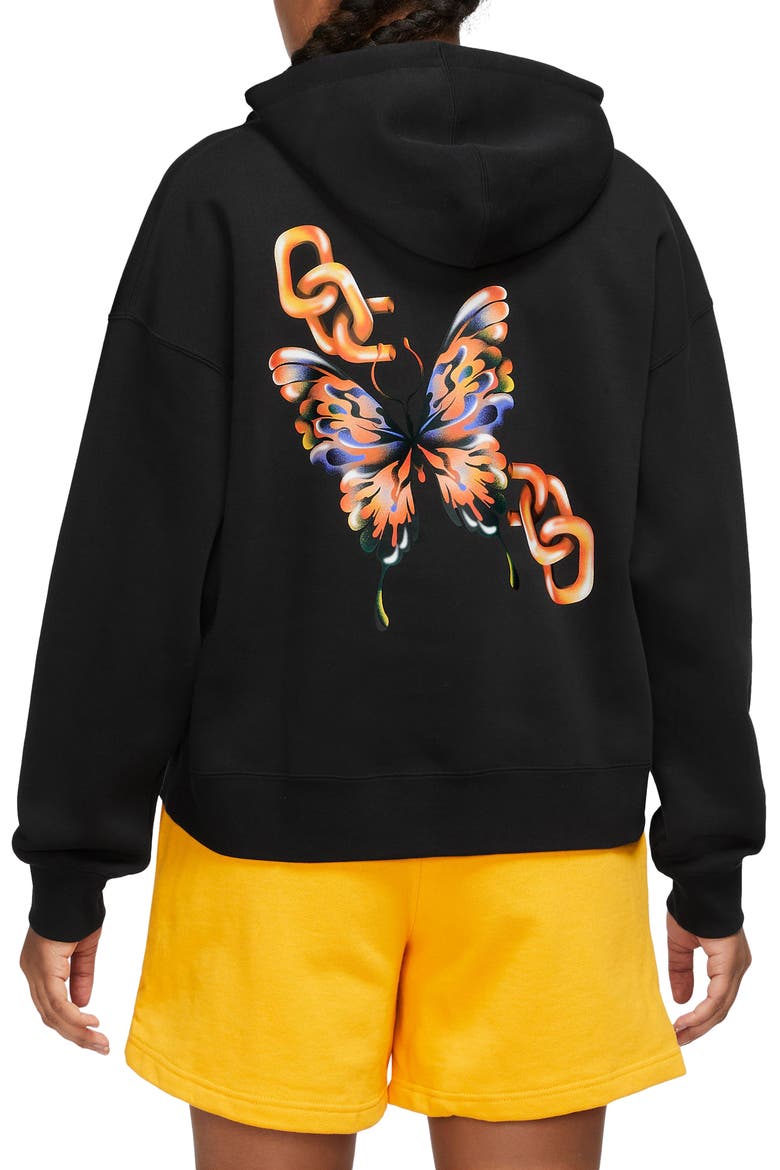 x Jordan Moss Brooklyn Hoodie, Alternate, color, BLACK