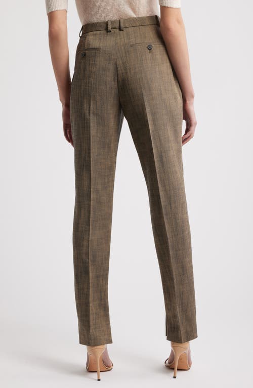 Shop Hugo Boss Boss Tanya Slim Fit Pants In Teak Sharkskin