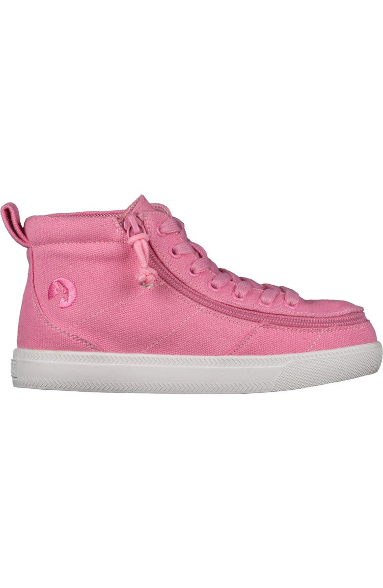BILLY Footwear Kids' Twill Mid Top Sneaker, Alternate, color, Pink
