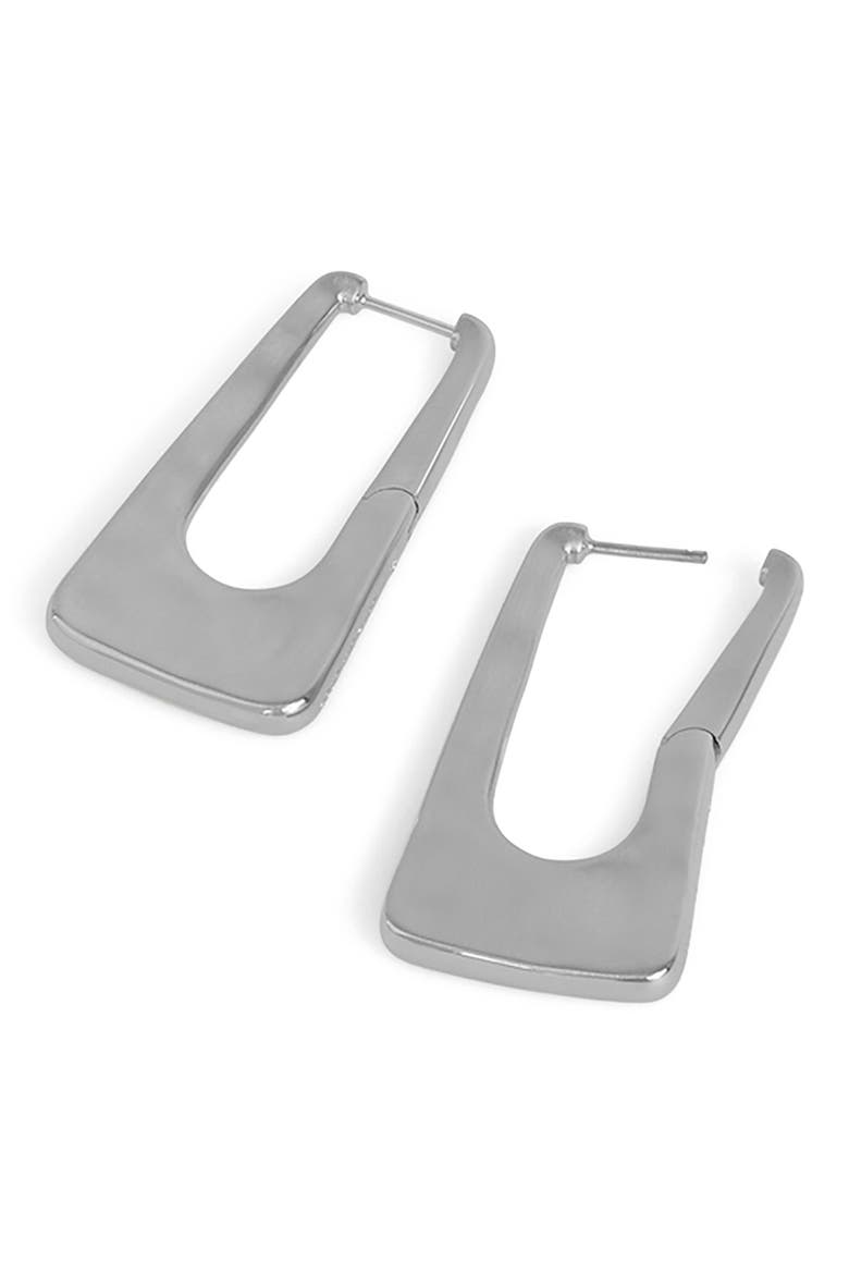 Nomad Drop Earrings, Alternate, color, SILVER