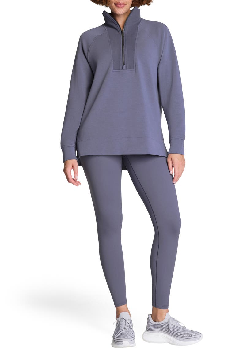 AirEssentials Half Zip Tunic, Alternate, color, PEWTER