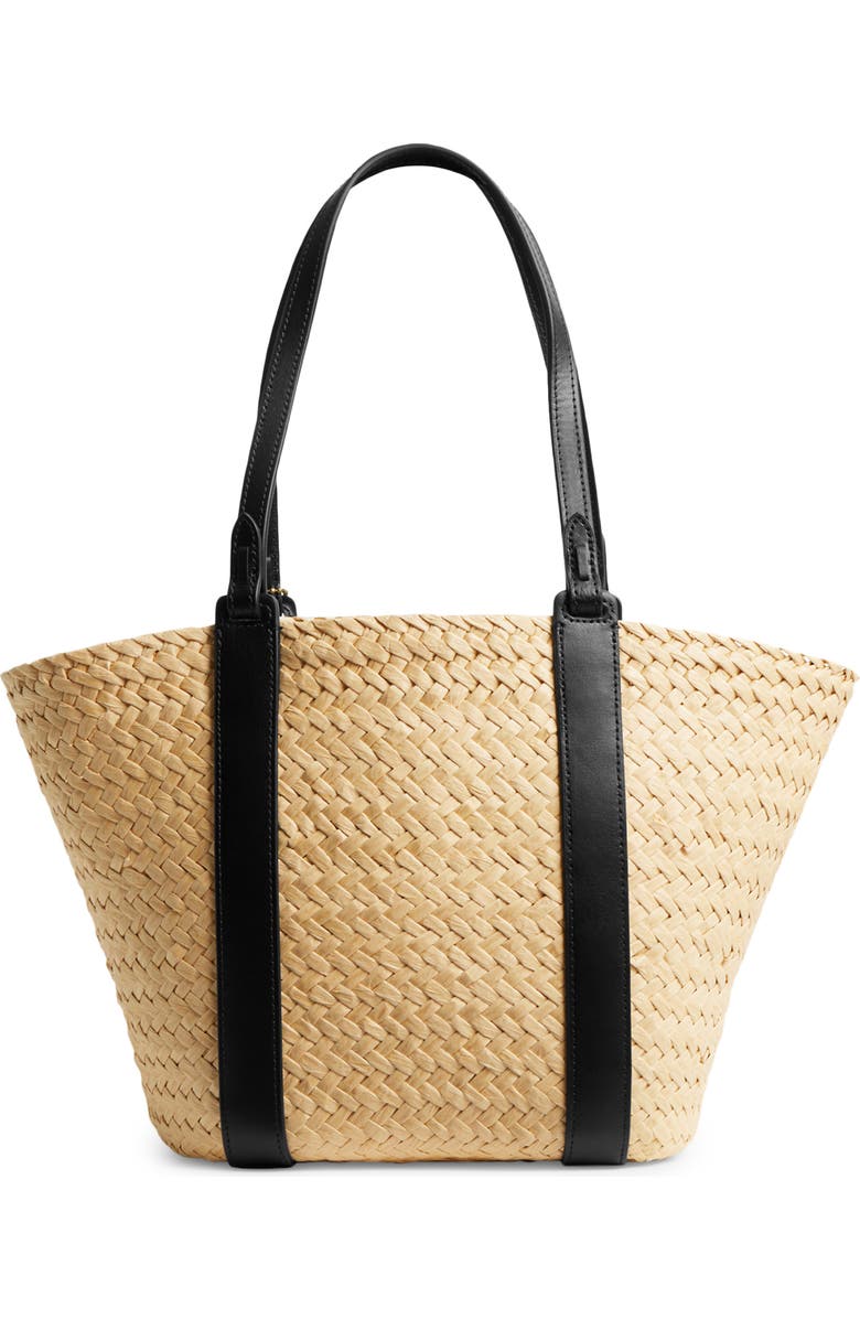 COACH Small Straw Pocket Tote, Alternate, color,