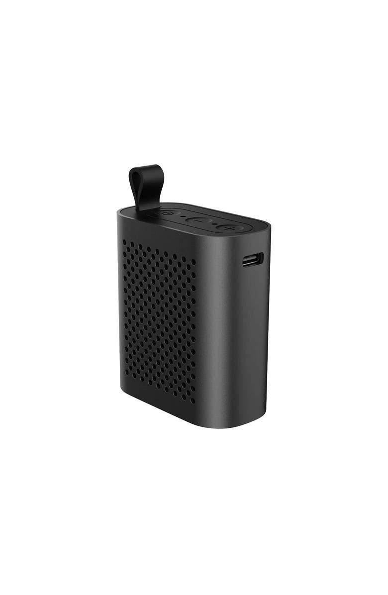 Cubitt Mini Bluetooth Speaker, Portable Wireless with Bass Boost, Waterproof, Alternate, color, Black