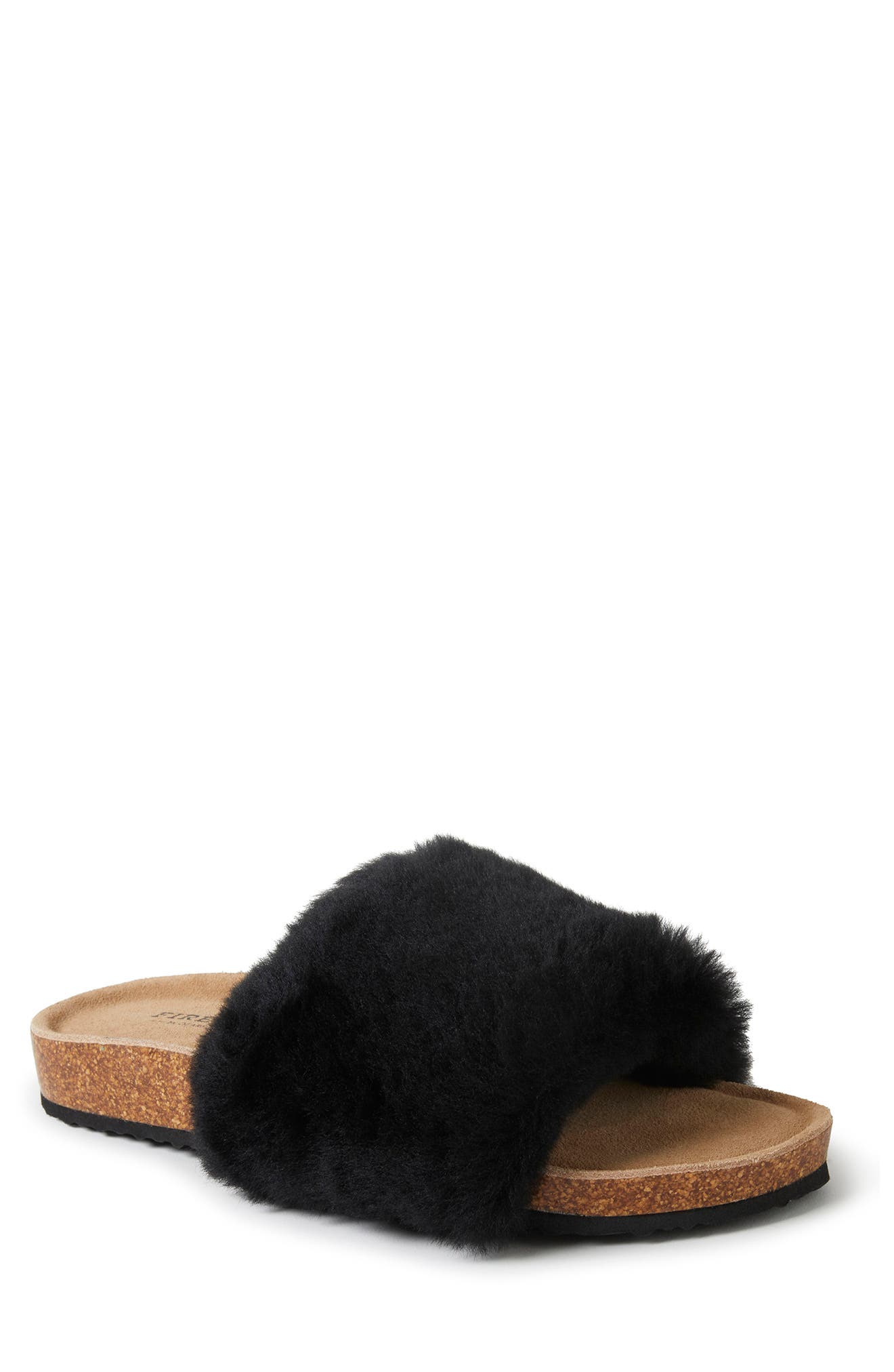 FIRESIDE BY DEARFOAMS Canberra Genuine Shearling Slipper, Main, color, 