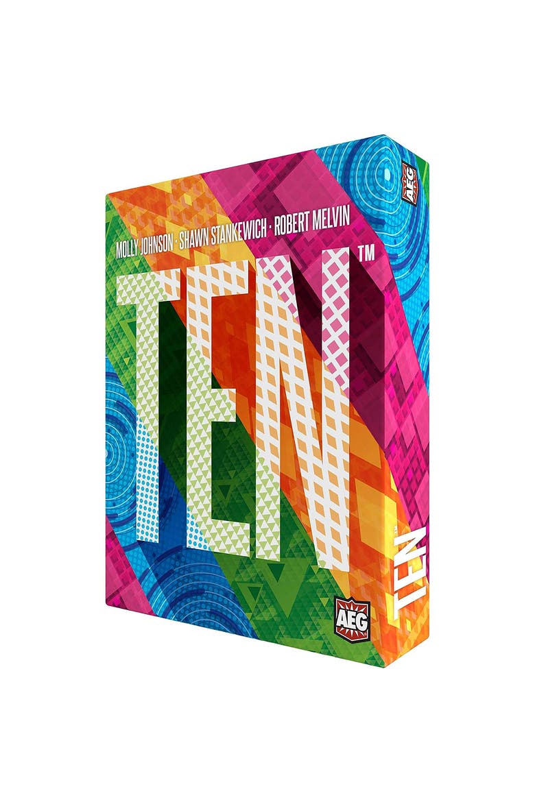 Ten - Push Your Luck Card Game, Ages 10+, Alternate, color, Multicolored