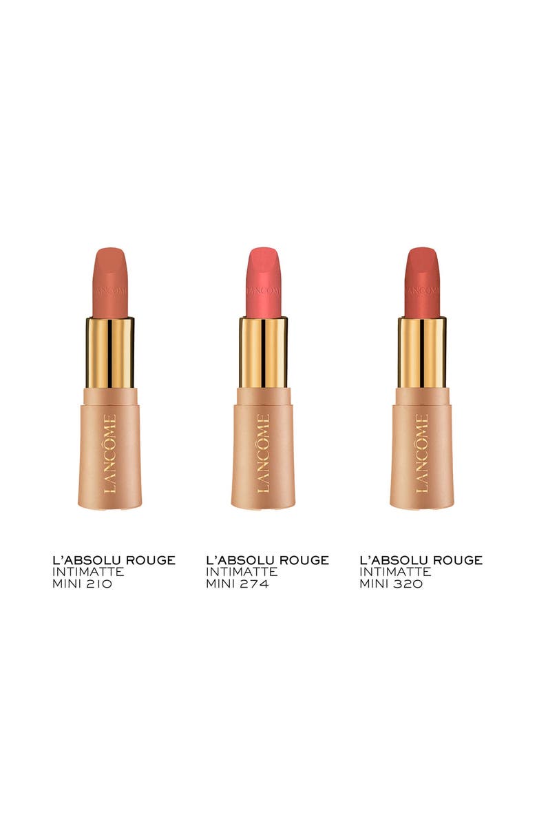 Lancôme L'Absolu Rouge Intimatte Mini Soft Matte Lipstick Set $49 Value, Alternate, color,