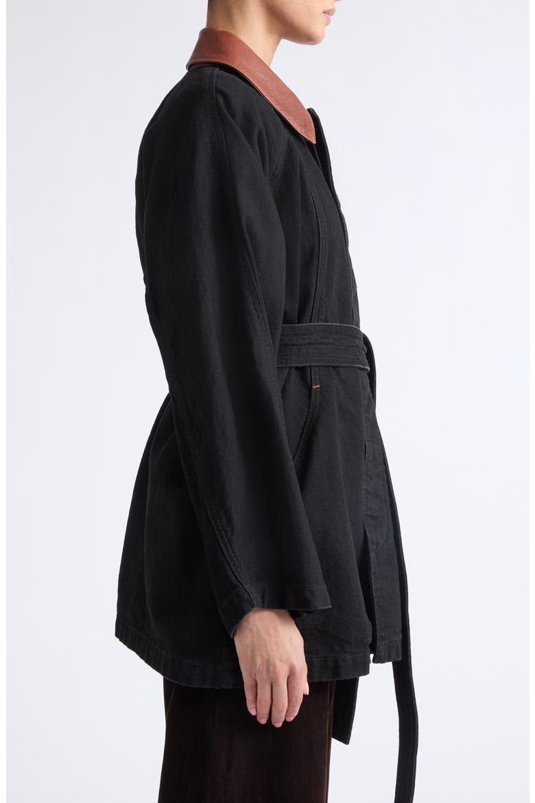 Sweep Belted Cotton Coat, Alternate, color, DUSK WASH TAN