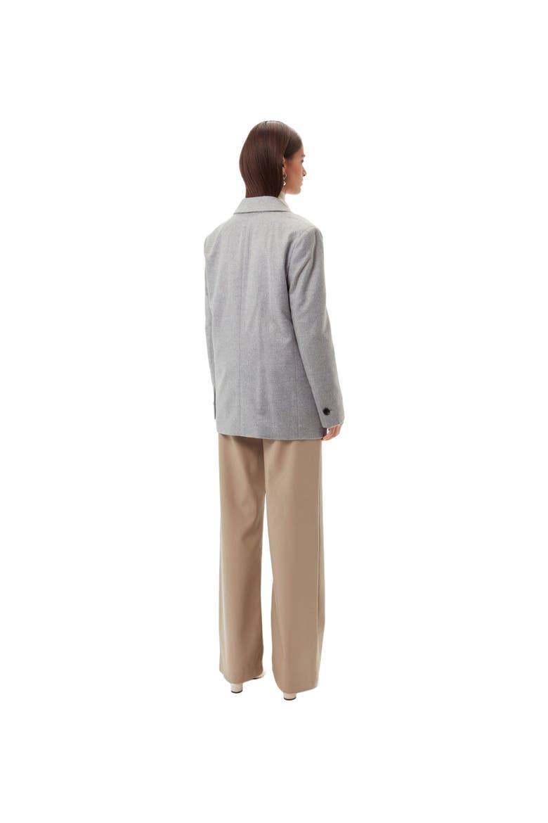 Double-Breasted Cashmere Blazer, Alternate, color, vapor blue