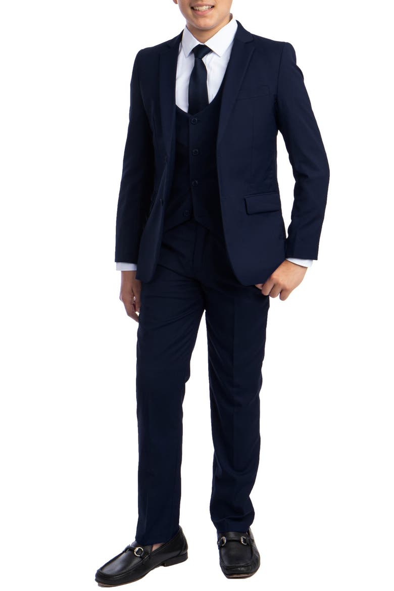 Kids' Solid 5-Piece Suit, Main, color, NAVY